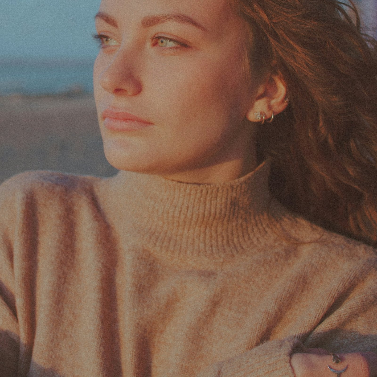 Textura de punto de cashmere